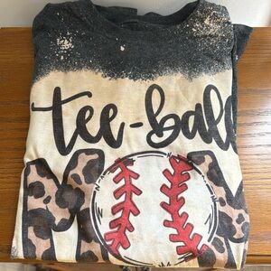 Tee ball mom t shirt Large